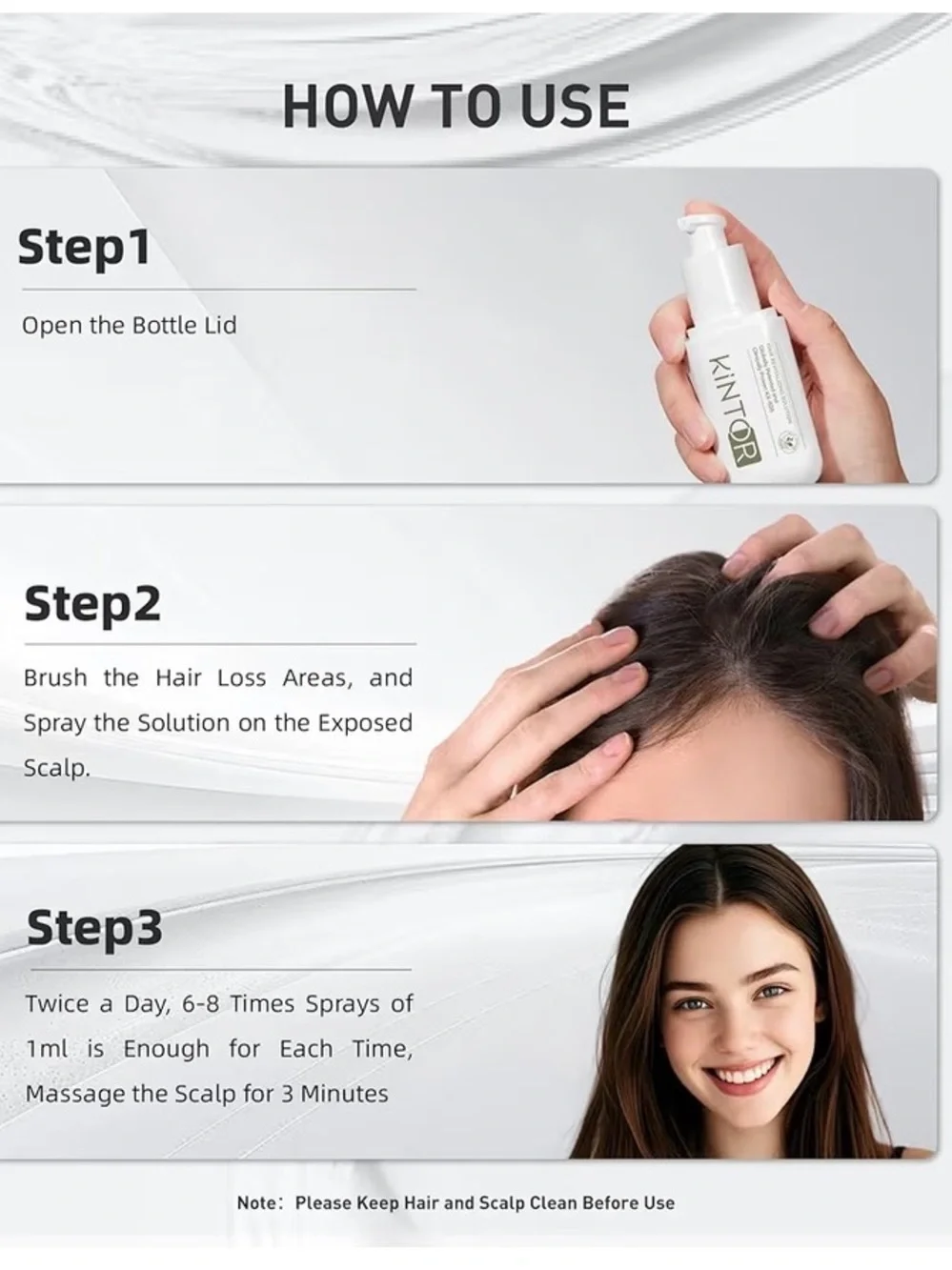 Kintor Hair Revitalizing Solution Men or Women‎ #034